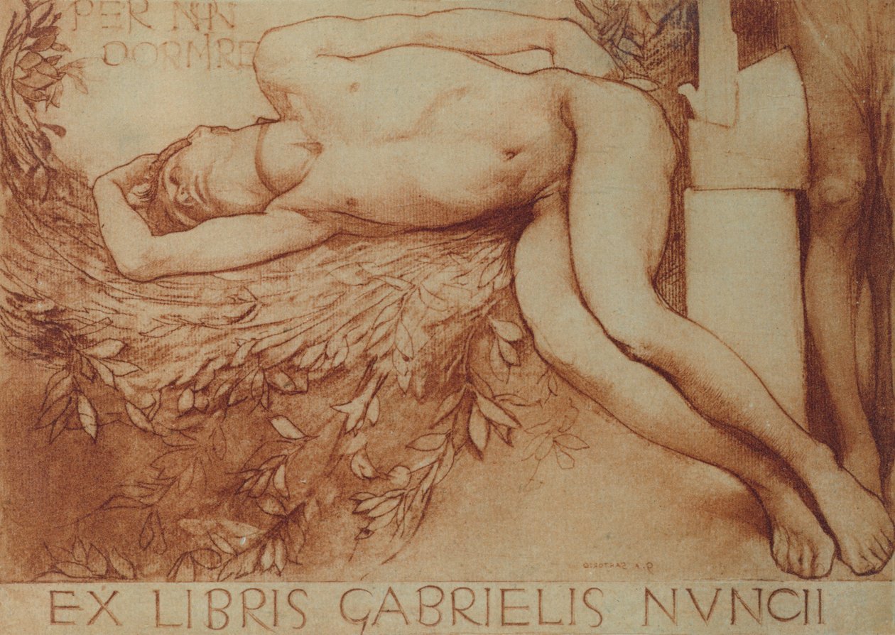 Ex Libris kártya Gabriele d