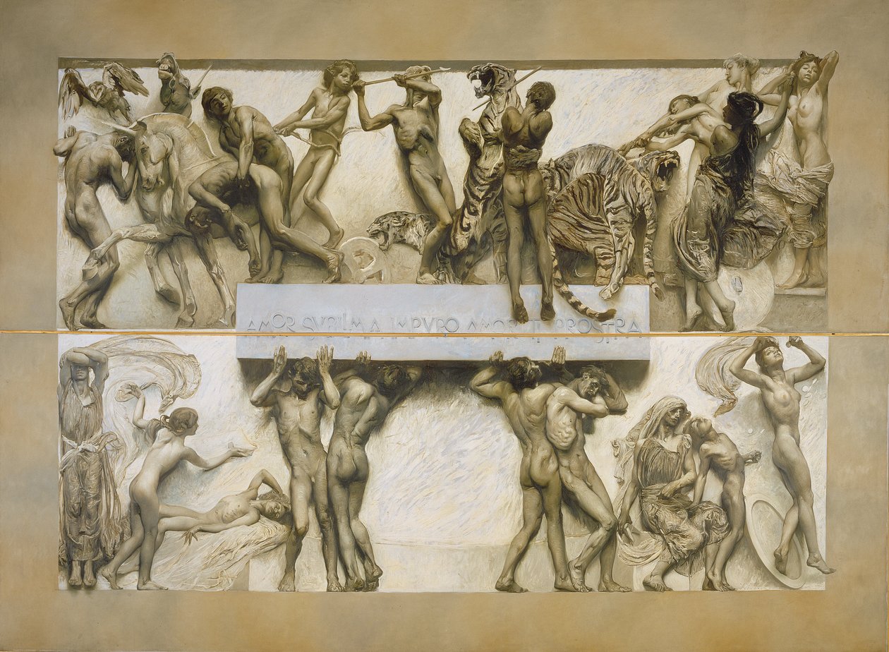 Szerelem, az emberi élet körforgásából (lásd még: 97837-39) alkotó: Giulio Aristide Sartorio
