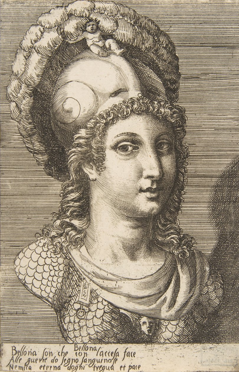 Bellona mellszobra, kb. 1531-76. alkotó: Giulio Bonasone