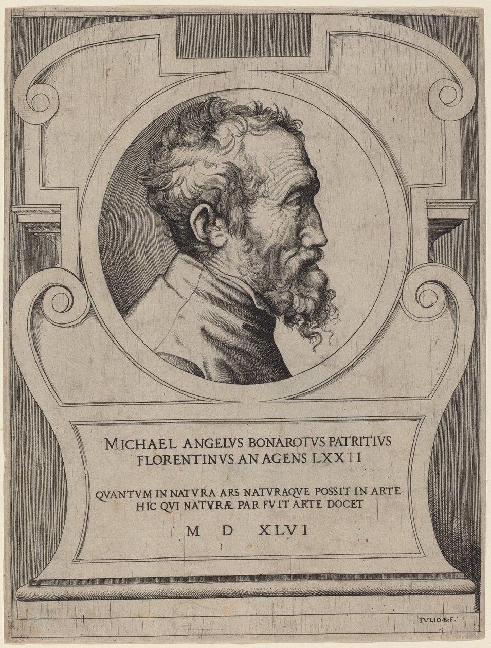 Michelangelo alkotó: Giulio Bonasone