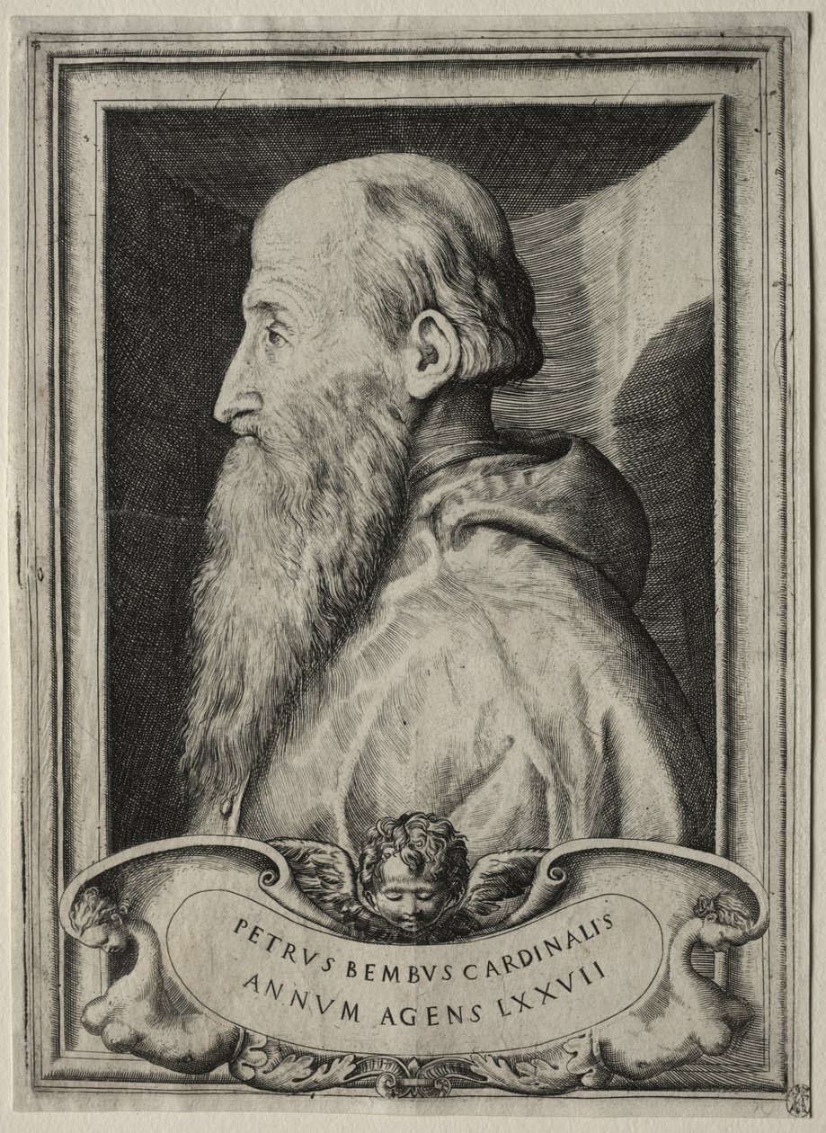Pietro Bembo bíboros portréja alkotó: Giulio Bonasone