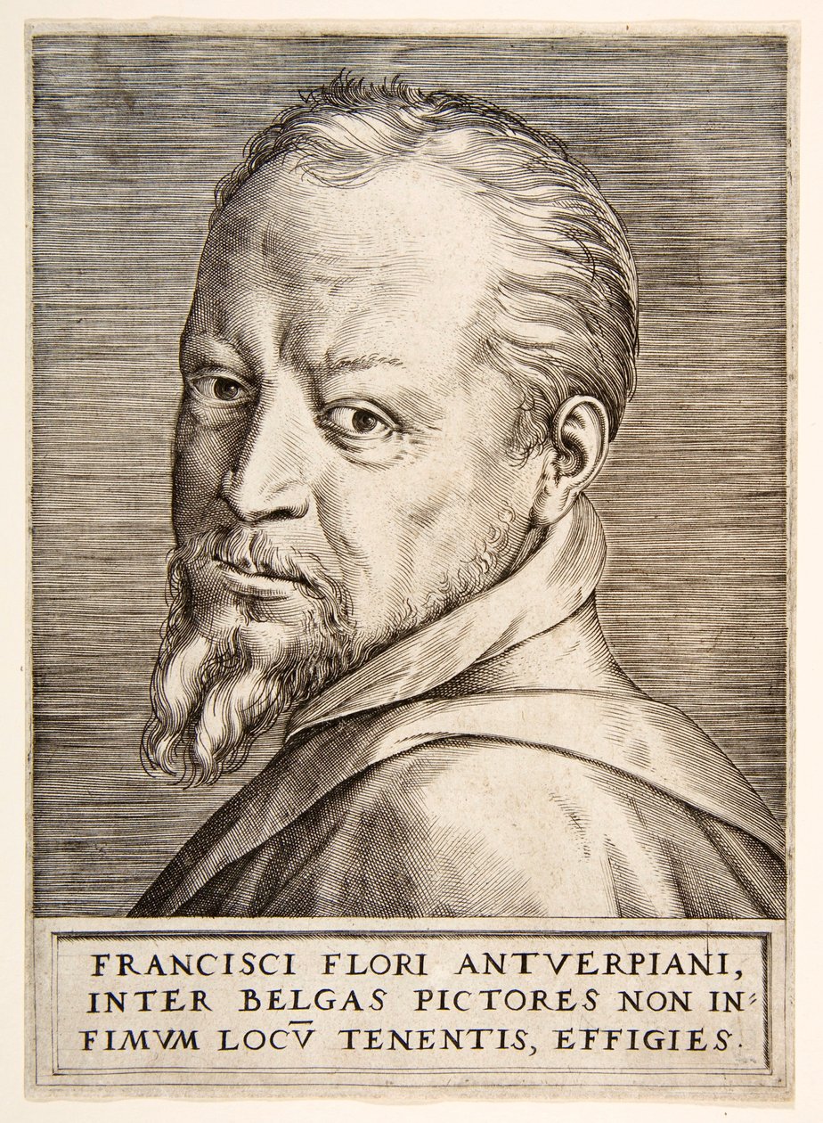 Frans Floris portréja, 16. század. alkotó: Giulio Bonasone