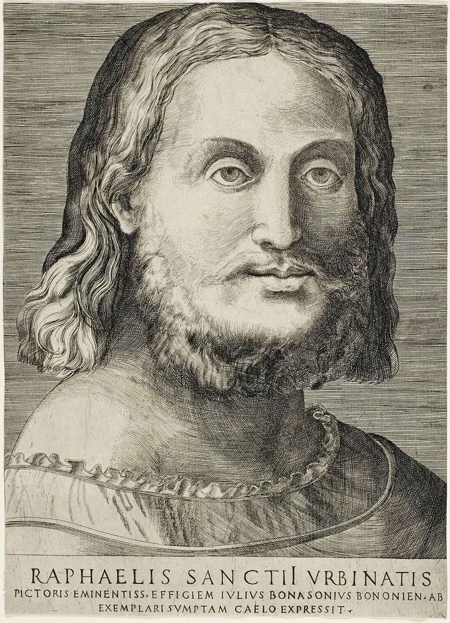 Raphael portréja alkotó: Giulio Bonasone