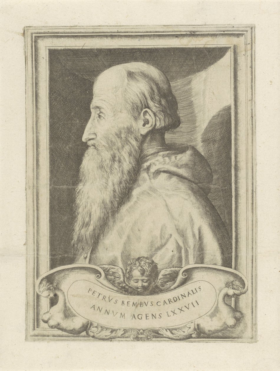 Pietro Bembo bíboros portréja alkotó: Giulio Bonasone