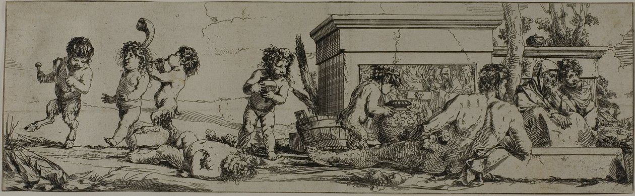 Bacchanáli alkotó: Giulio Carpioni