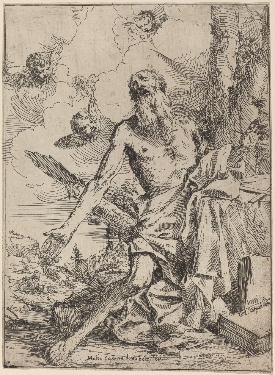 Szent Jeromos alkotó: Giulio Carpioni
