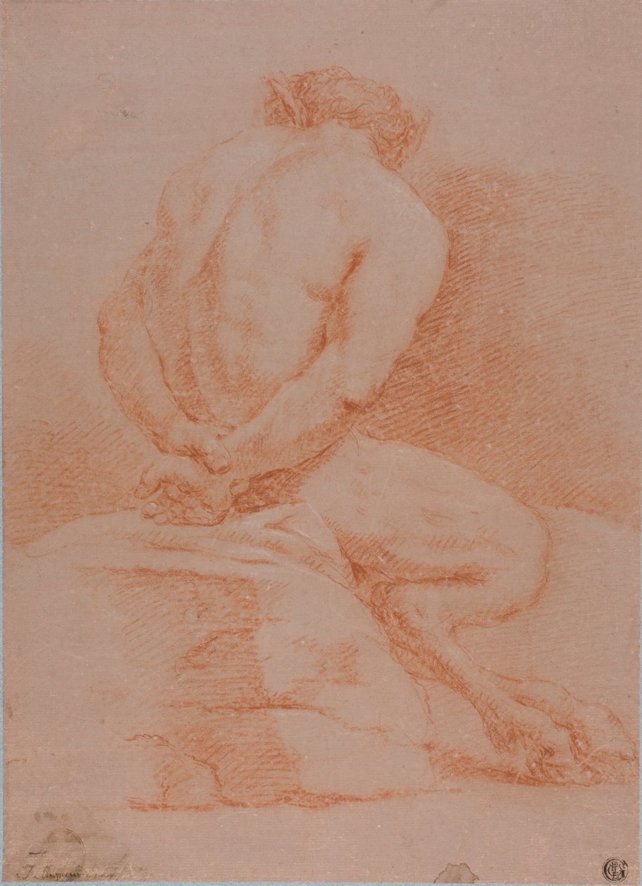 Satyr (hátulnézet) alkotó: Giulio Carpioni