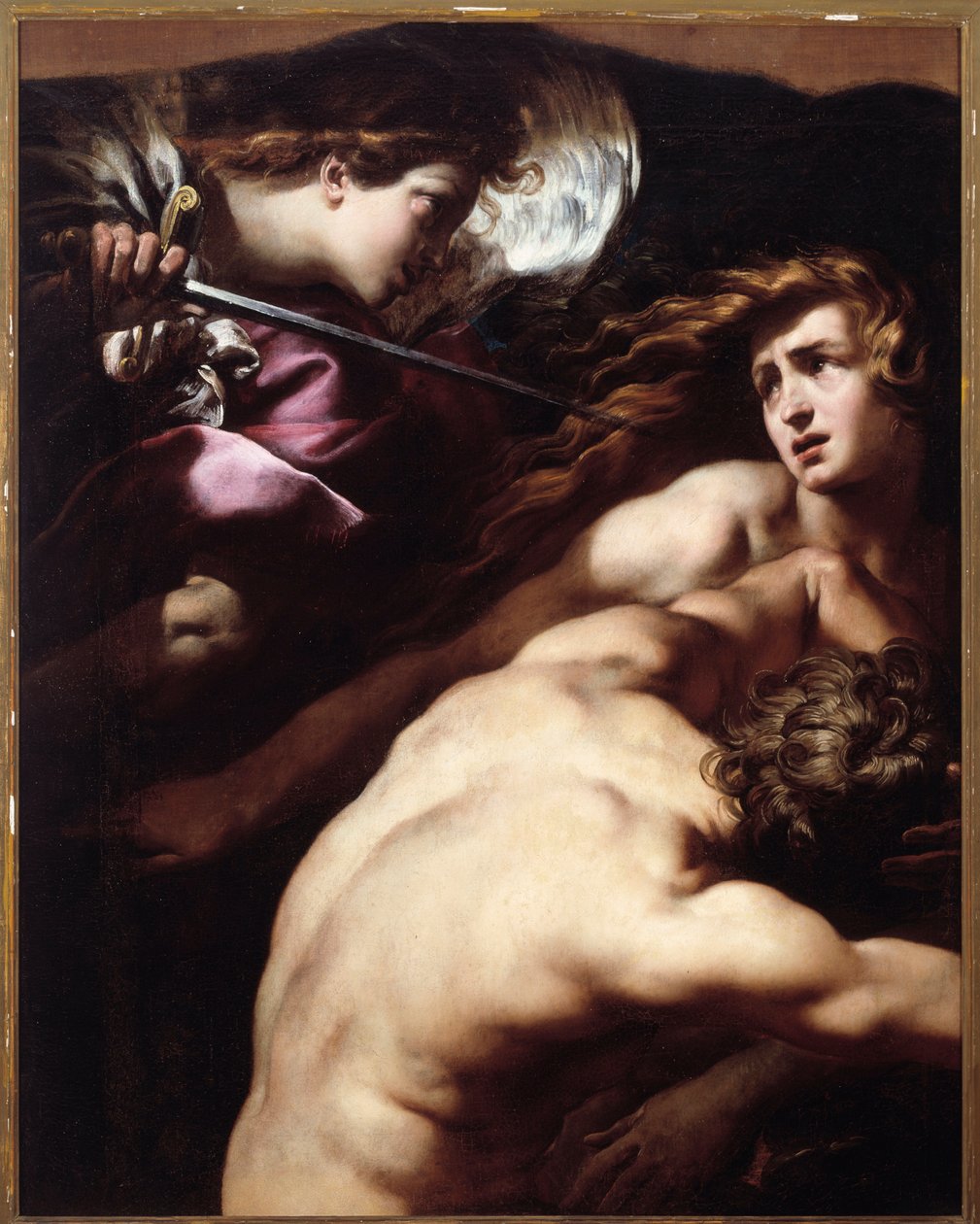 Ádám és Éva (olaj, vászon alkotó: Giulio Cesare Procaccini