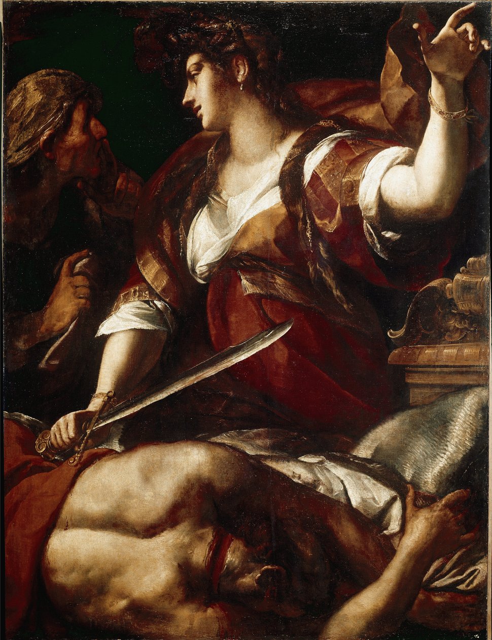 Judit és Holofernész (olaj, vászon alkotó: Giulio Cesare Procaccini