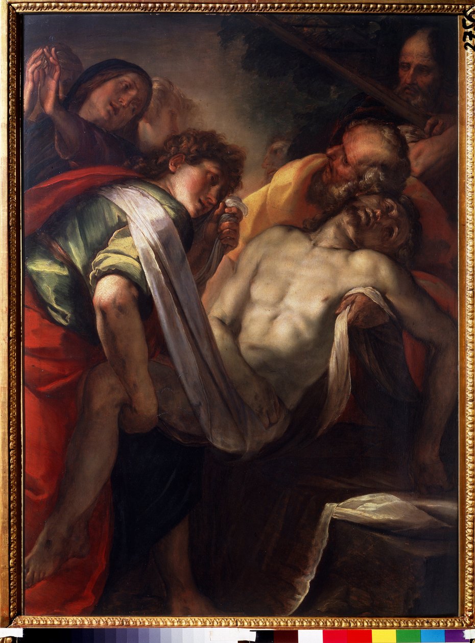 "La mise au tombeau" (Krisztus síremléke) Giulio Cesare procaccini (1574-1625) festménye 1620 körül Puskin Múzeum, Moszkva alkotó: Giulio Cesare Procaccini