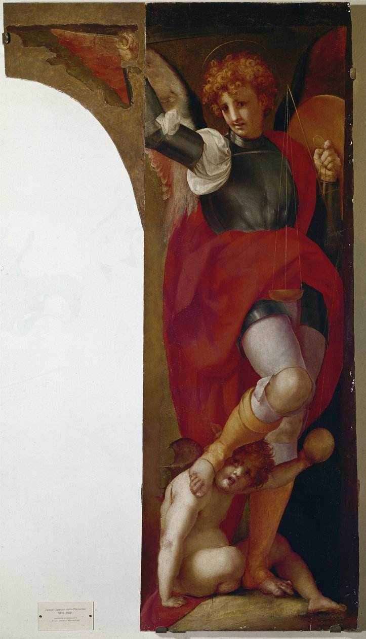 Mihály arkangyal (olaj, fa, 1519 körül) alkotó: Giulio Cesare Procaccini