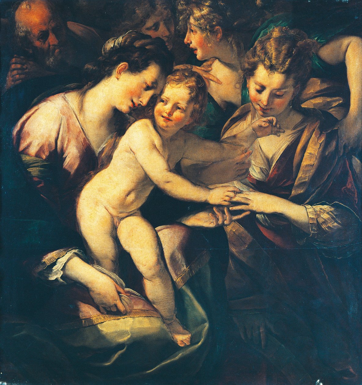 Szent Katalin misztikus házassága alkotó: Giulio Cesare Procaccini