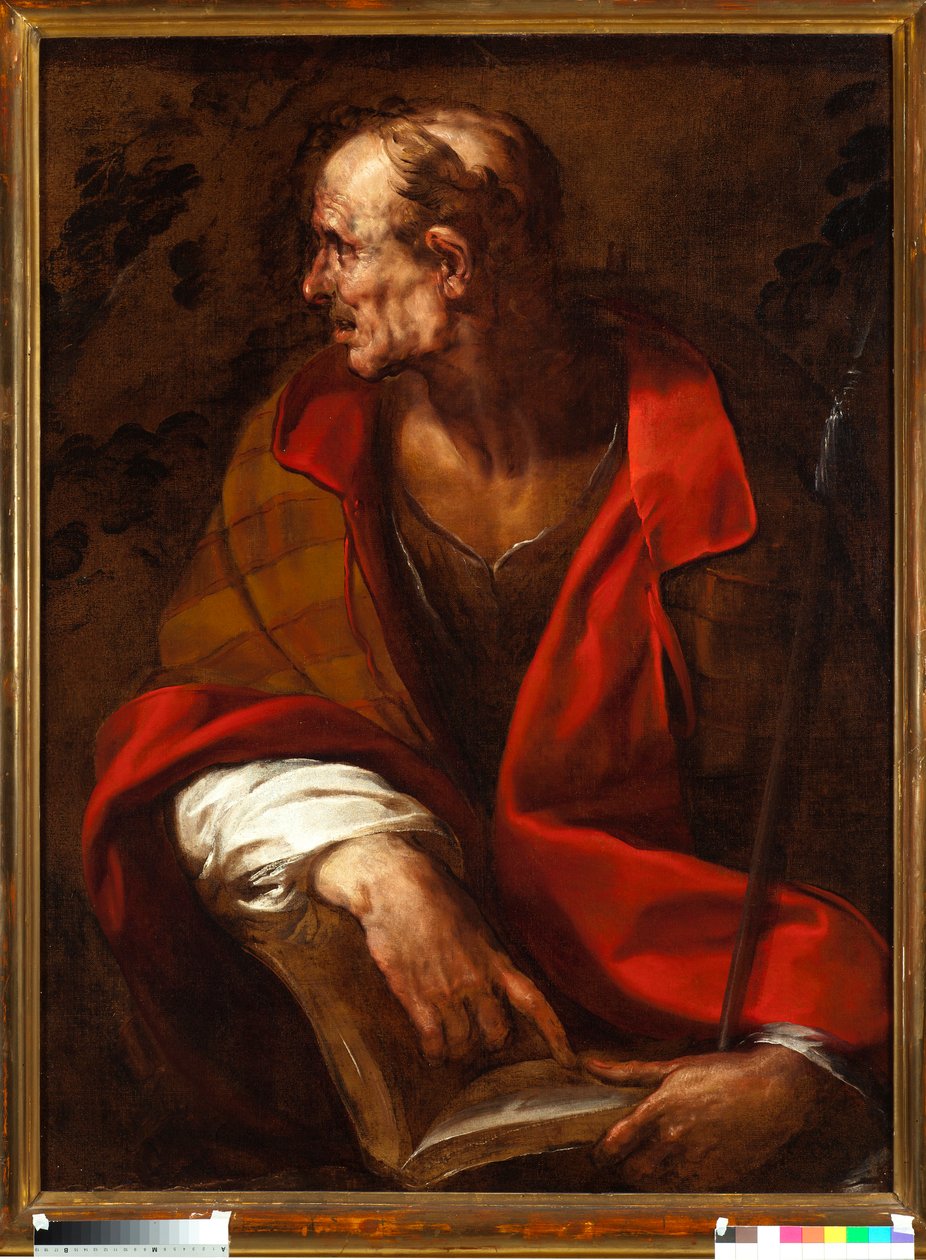 Szent Tamás apostol ábrázolása alkotó: Giulio Cesare Procaccini