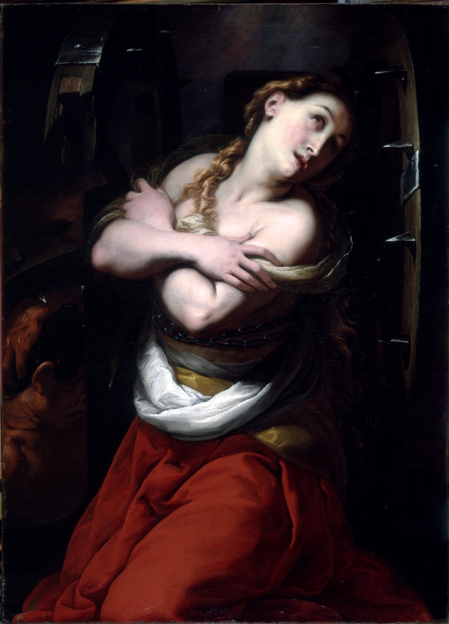 Szent Katalin (olaj, vászon) alkotó: Giulio Cesare Procaccini