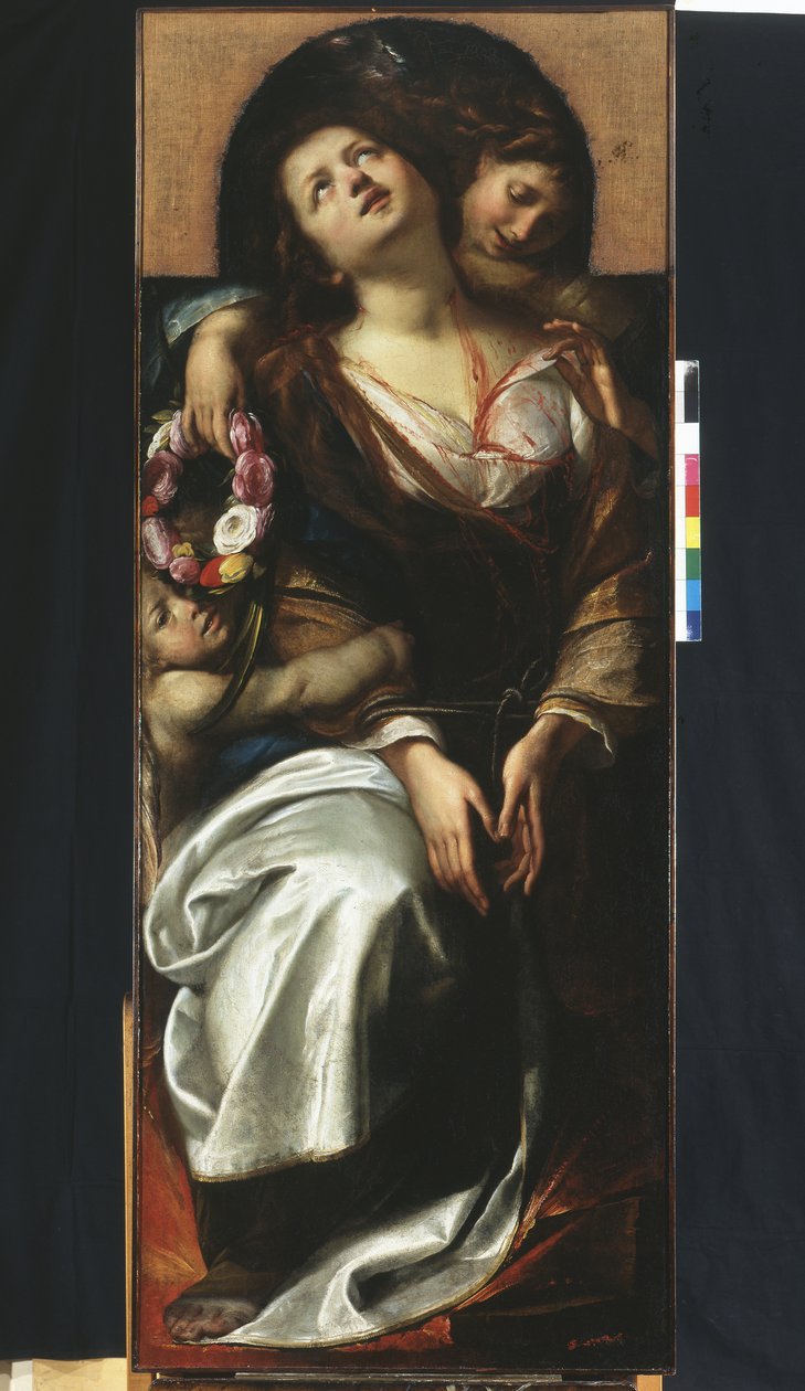 Szent Cecília két angyallal alkotó: Giulio Cesare Procaccini