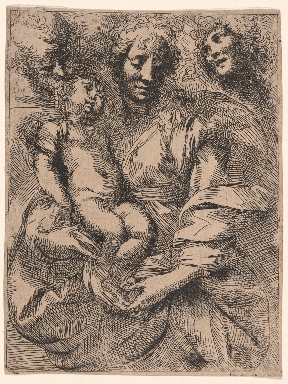 A Szent Család alkotó: Giulio Cesare Procaccini