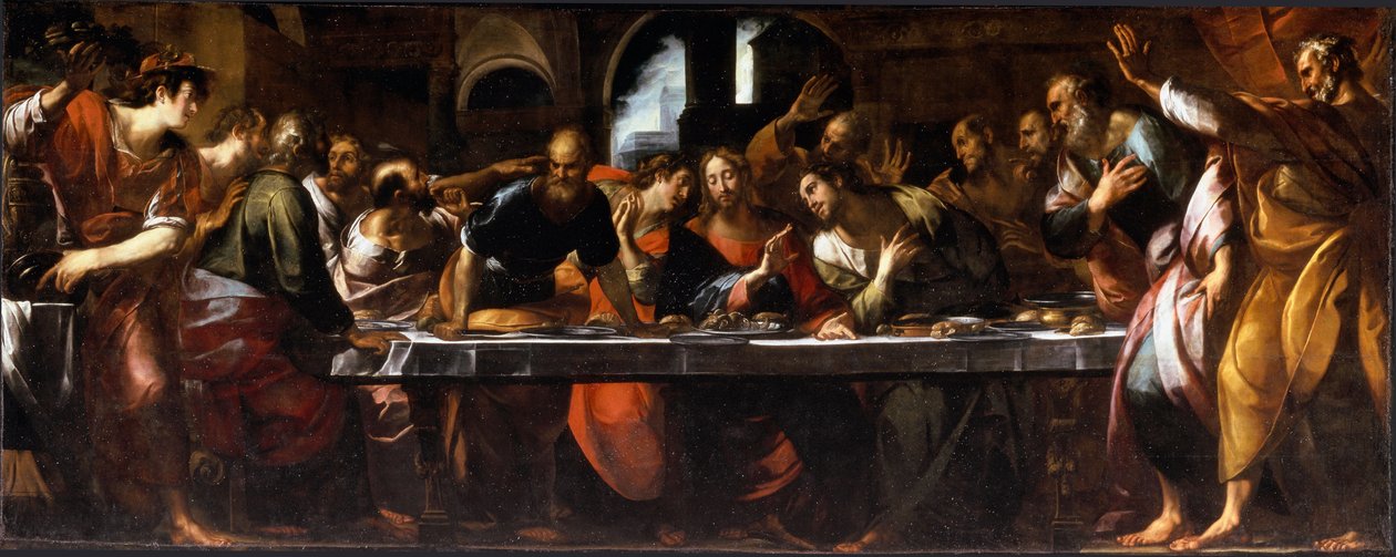 Az utolsó vacsora (olaj, vászon, 1618 körül) alkotó: Giulio Cesare Procaccini