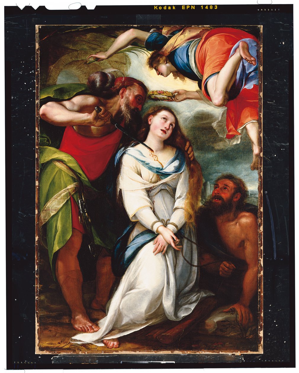 Szent Ágnes mártíromsága (olaj, vászon) alkotó: Giulio Cesare Procaccini