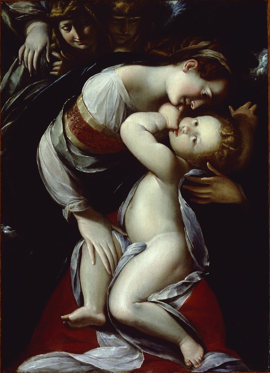 Szűz és gyermek angyalokkal, 1610 körül alkotó: Giulio Cesare Procaccini