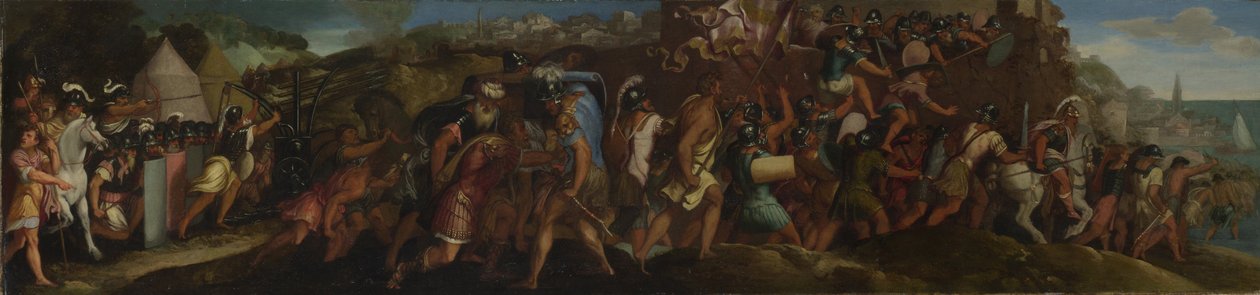 A Cartagena elleni támadás 1566 után alkotó: Giulio Licinio