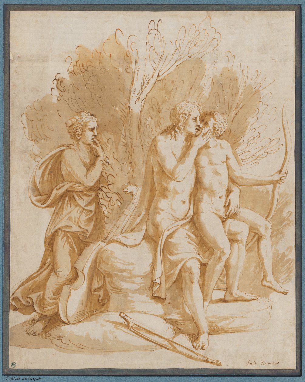 Apollo mit einem Liebhaber alkotó: Giulio Romano