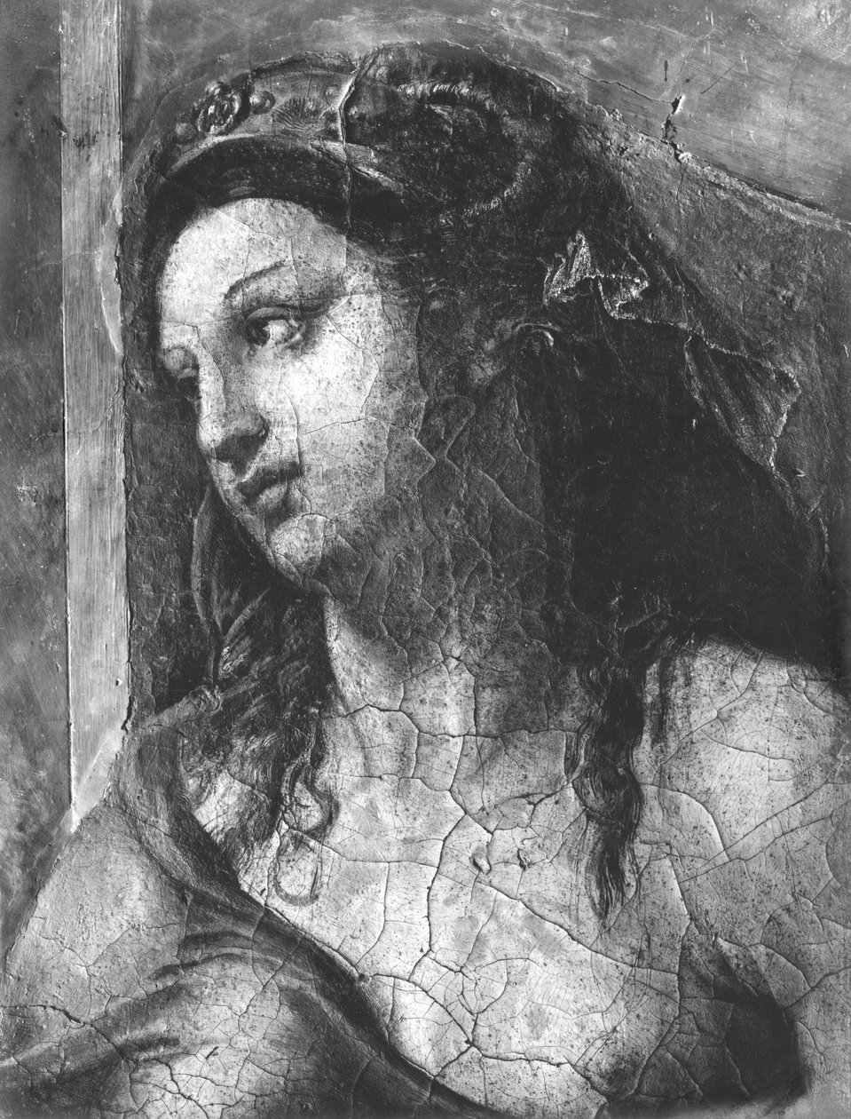 Clemency, az I. Szent Kelemen pápát körülvevő két erény egyike (1-97) Raphael Rooms (részlet) (lásd még: 252786, 252787, 252788) alkotó: Giulio Romano