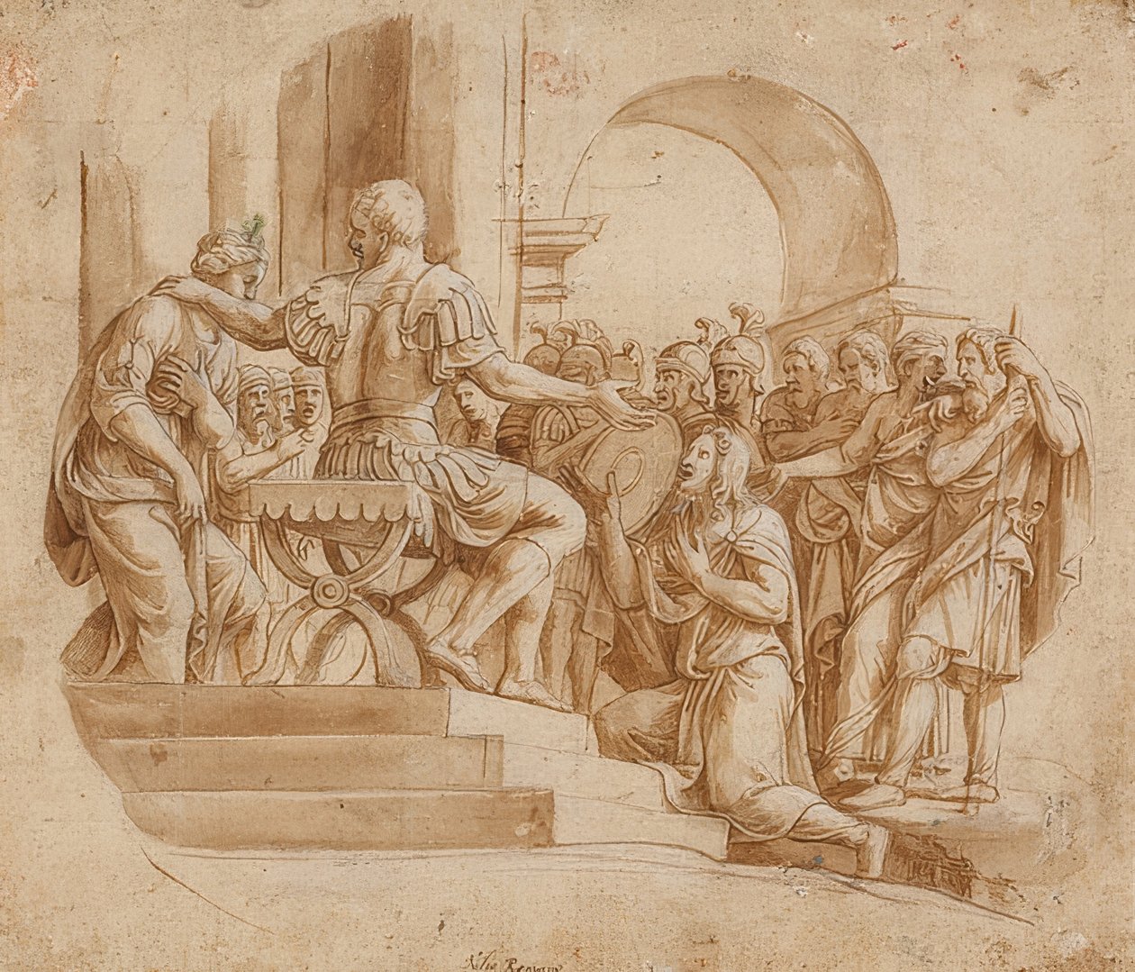 Scipio absztinenciája. 1530/32 körül alkotó: Giulio Romano