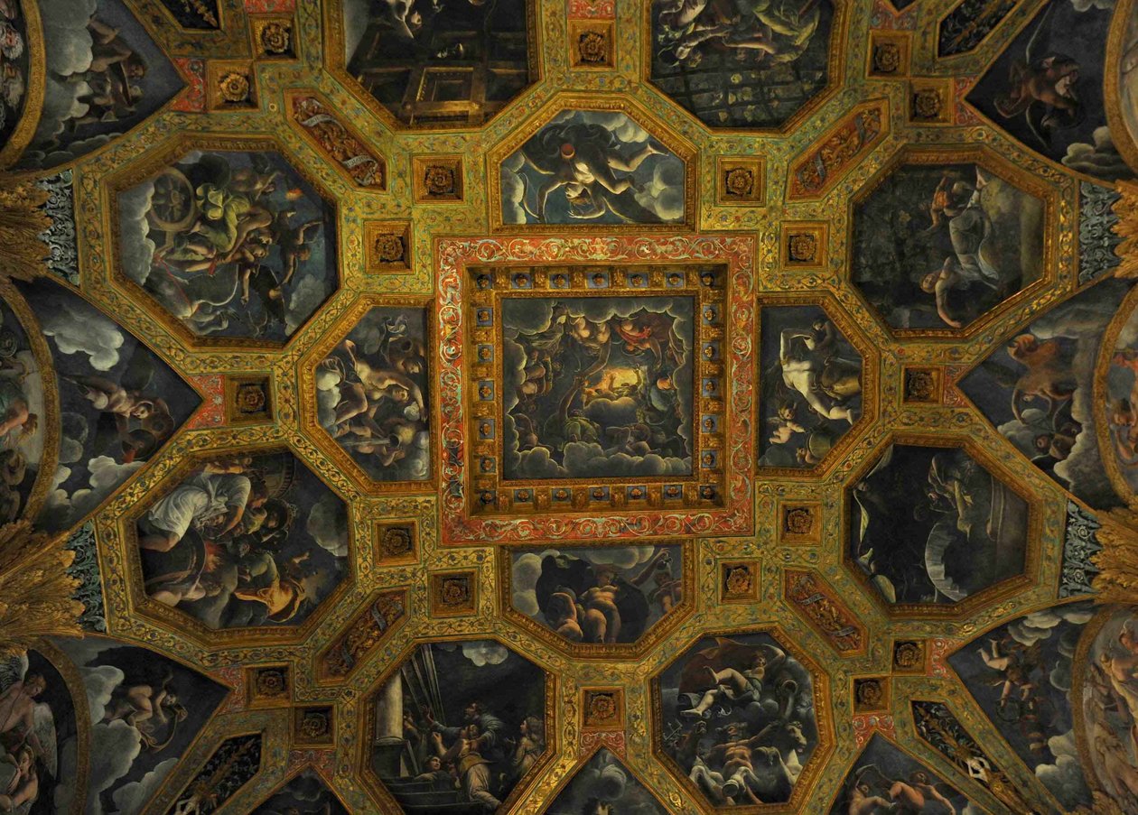 Freskórészlet az Amor és Psyche kamrájából, 1526-1534 alkotó: Giulio Romano