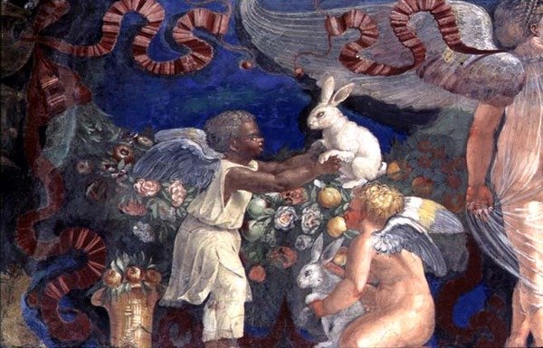 Frizek a "Szoba Cupido frízével" alkotó: Giulio Romano