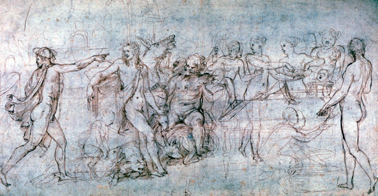 Ámor és Psyche házassági ünnepe, 1520-1546 alkotó: Giulio Romano