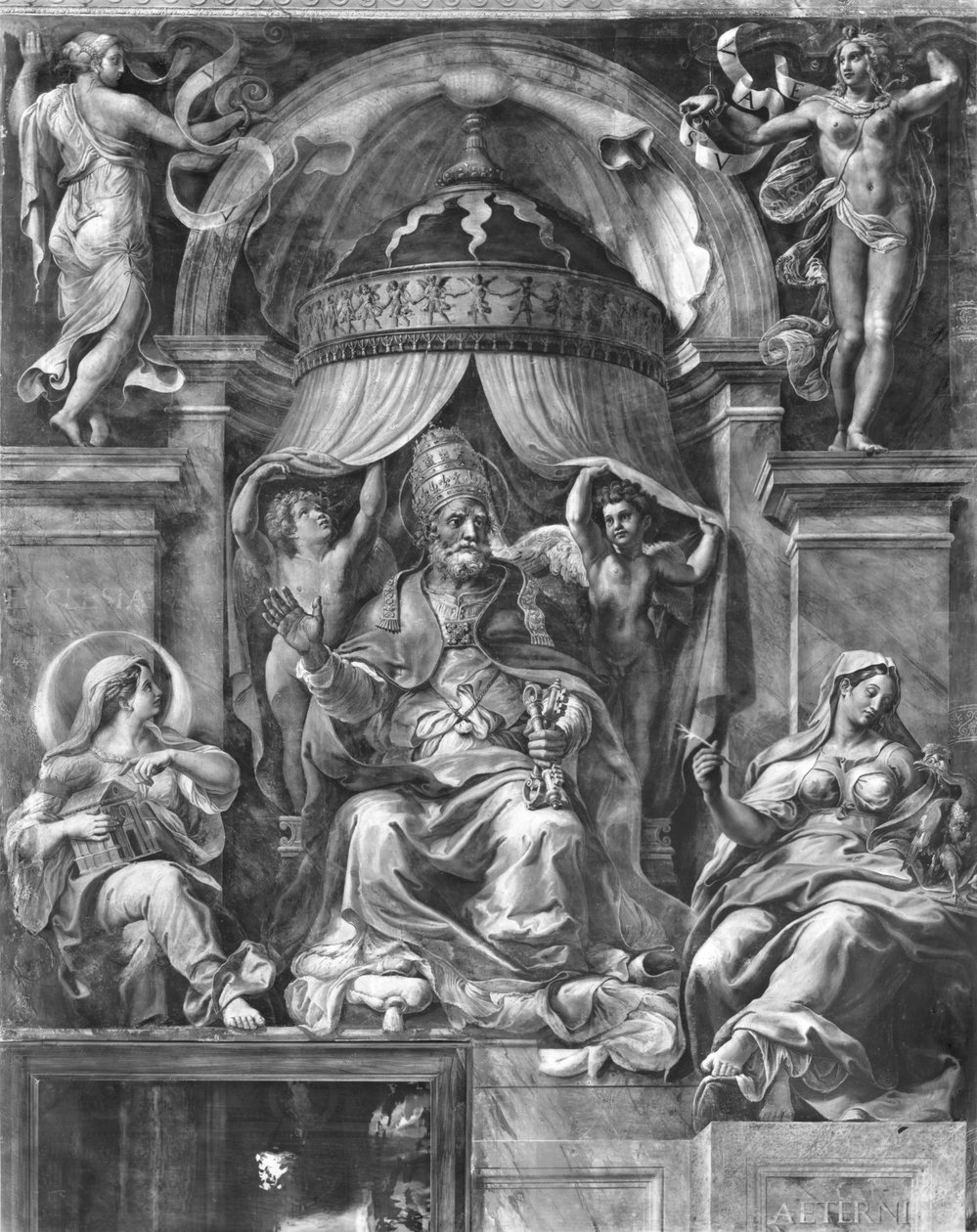 Szent Péter templom és örökkévalóság között, Raphael Rooms (lásd még: 252791) alkotó: Giulio Romano