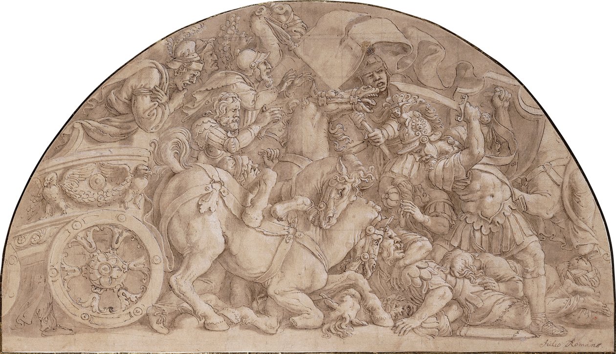 A horatii csata, alkotó: Giulio Romano