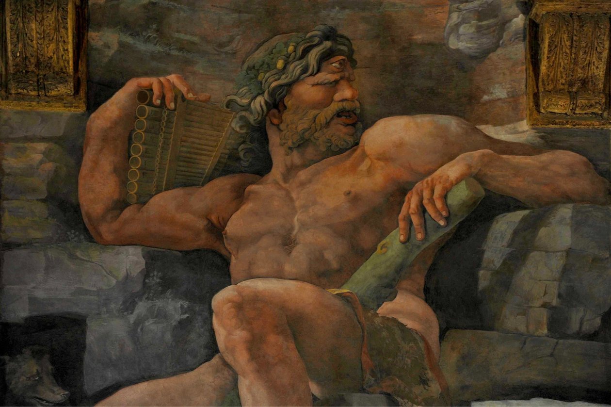Az óriások bukása Az óriások csarnoka, 1536 alkotó: Giulio Romano