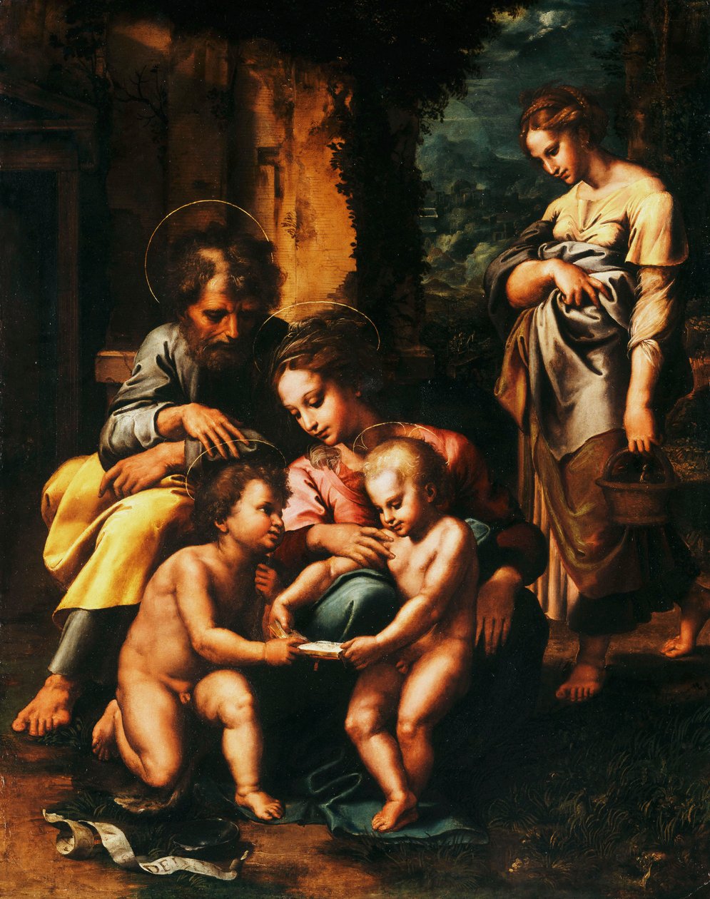 A Spinola Szent Család, alkotó: Giulio Romano