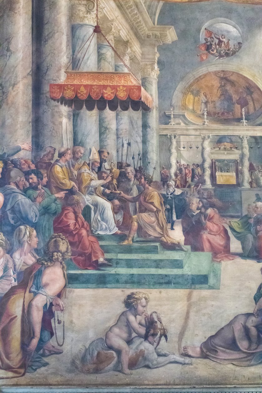Róma adománya, részlet alkotó: Giulio Romano