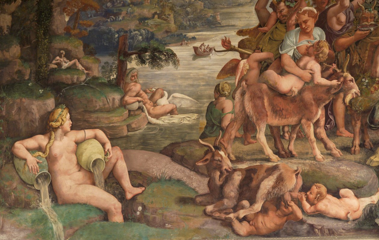 Ámor és Psyche esküvője, részlet alkotó: Giulio Romano