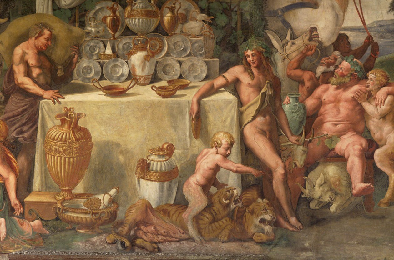 Ámor és Psyche esküvője, részlet alkotó: Giulio Romano