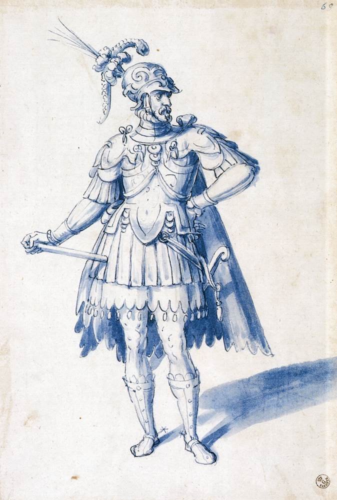Jelmezrajz fegyvereseknek alkotó: Giuseppe Arcimboldo
