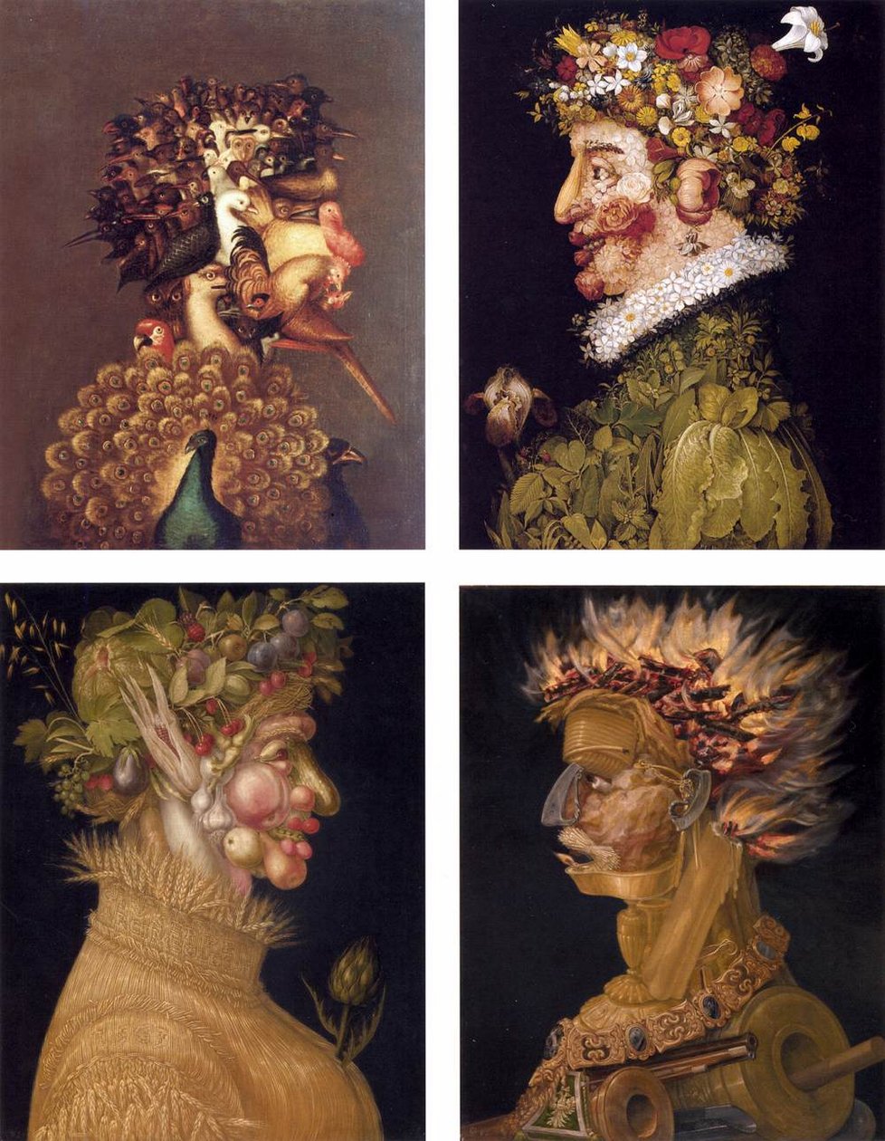 Pár allegóriák alkotó: Giuseppe Arcimboldo