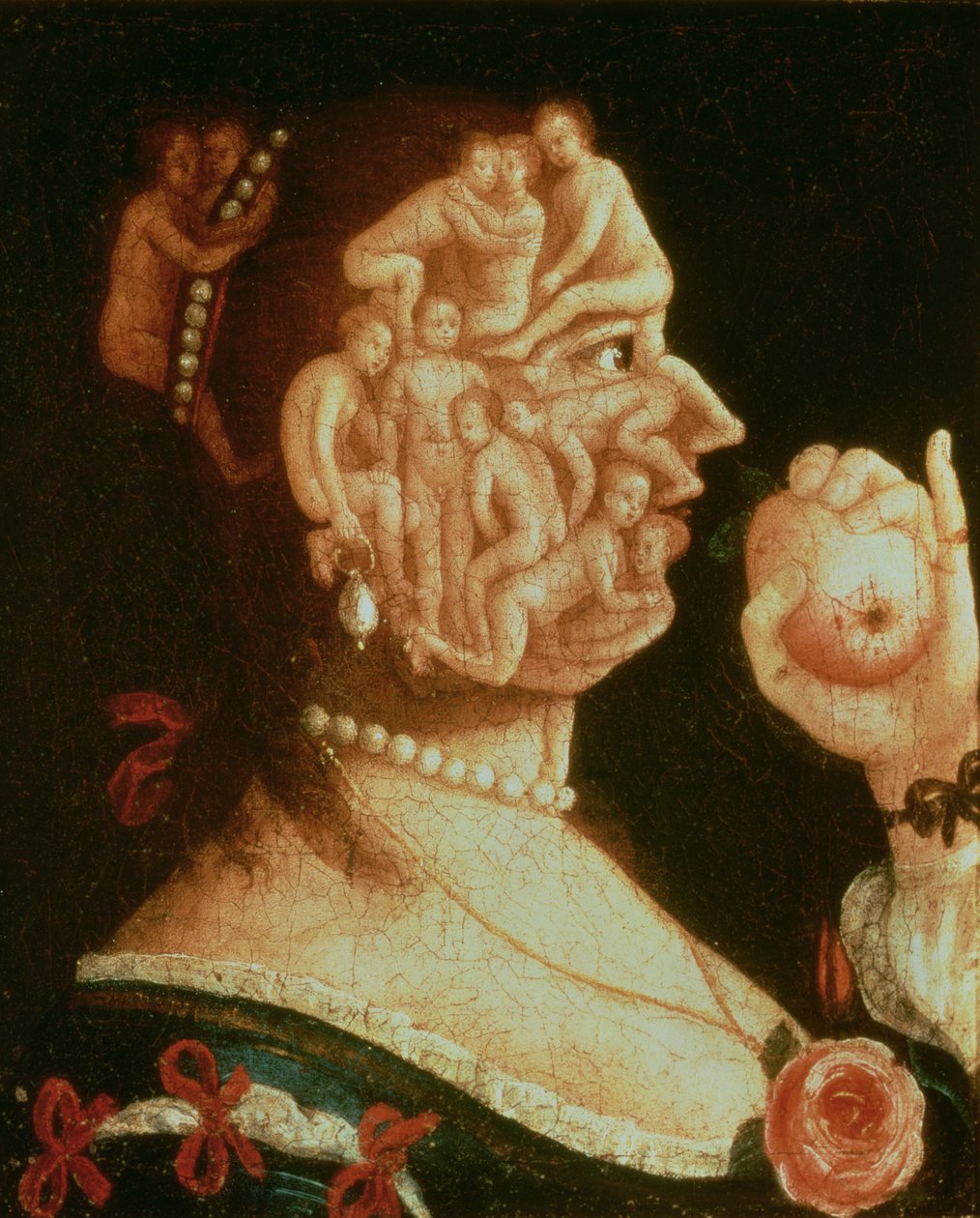 Éva portréja (olaj) alkotó: Giuseppe Arcimboldo