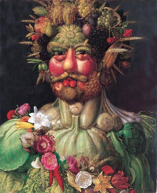Rudolf mint Vertumnus alkotó: Giuseppe Arcimboldo