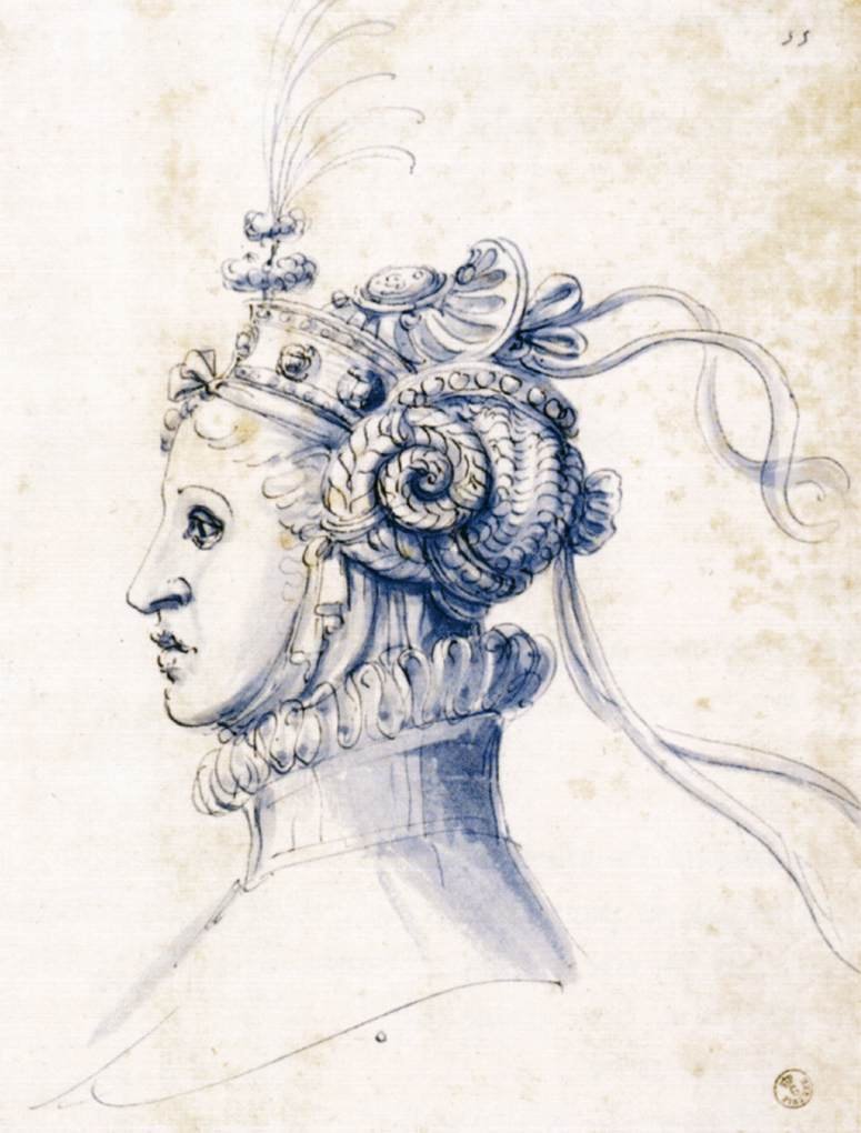 Vázlat egy maszkhoz alkotó: Giuseppe Arcimboldo