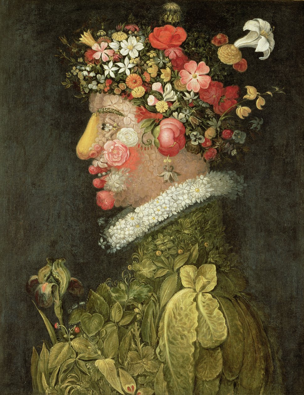 Tavasz, alkotó: Giuseppe Arcimboldo