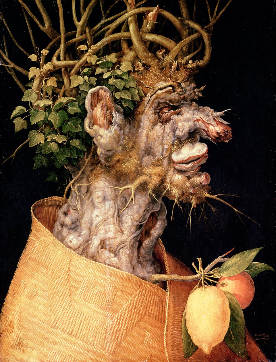 Téli, alkotó: Giuseppe Arcimboldo