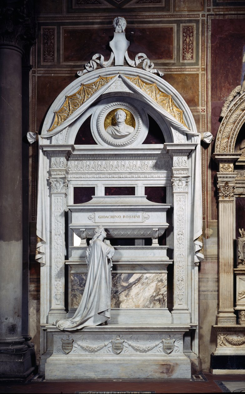 Gioacchino Rossini (1792-1868) emlékműve 1900 (márvány) alkotó: Giuseppe Cassioli