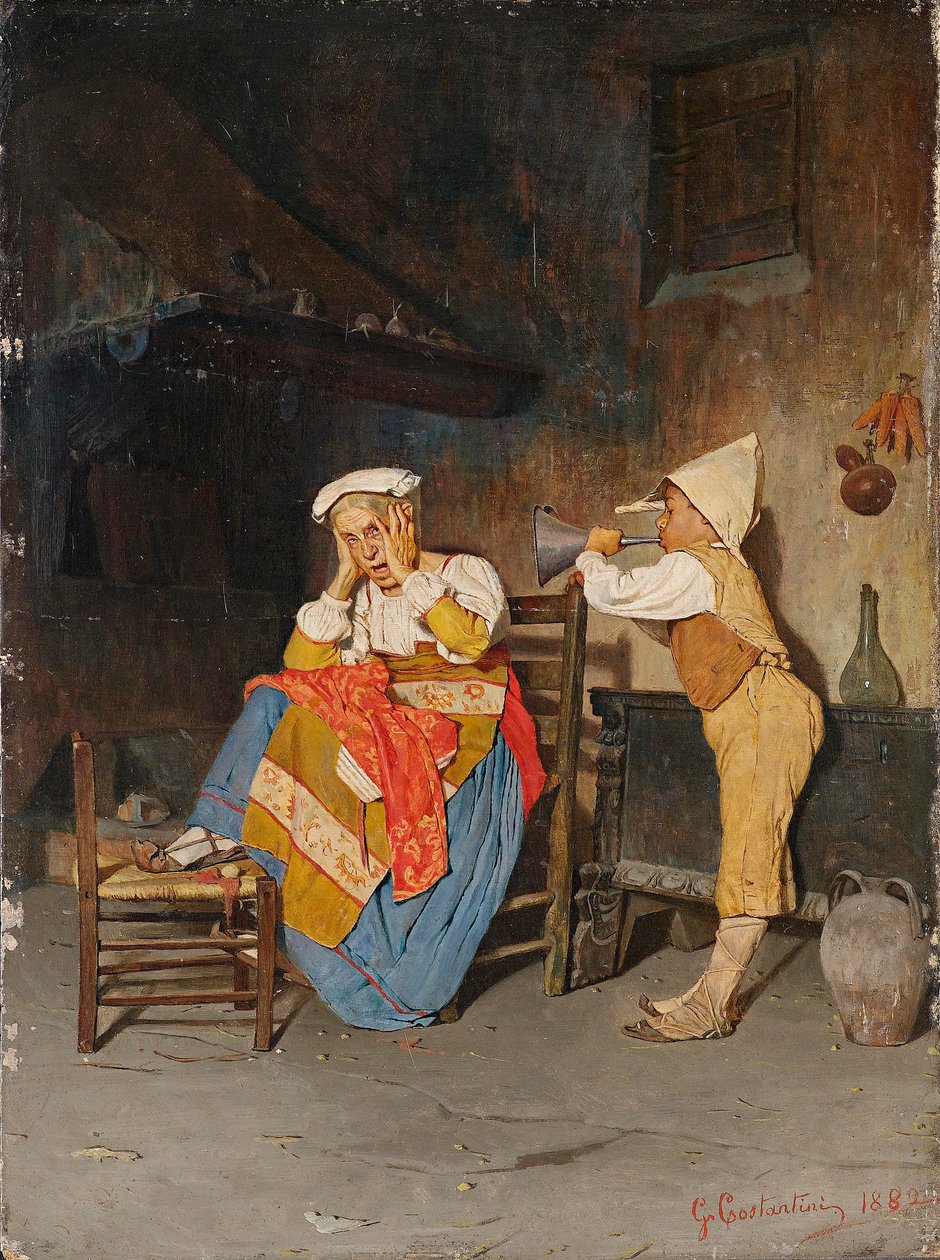 A kis zenész alkotó: Giuseppe Costantini