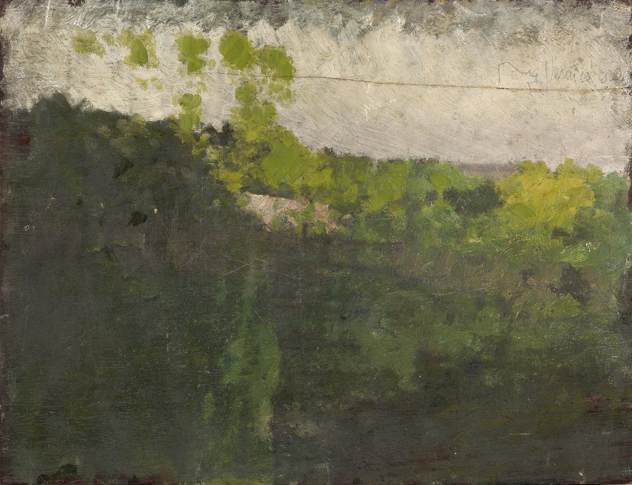A Bois de Boulogne -i tó alkotó: Giuseppe de Nittis
