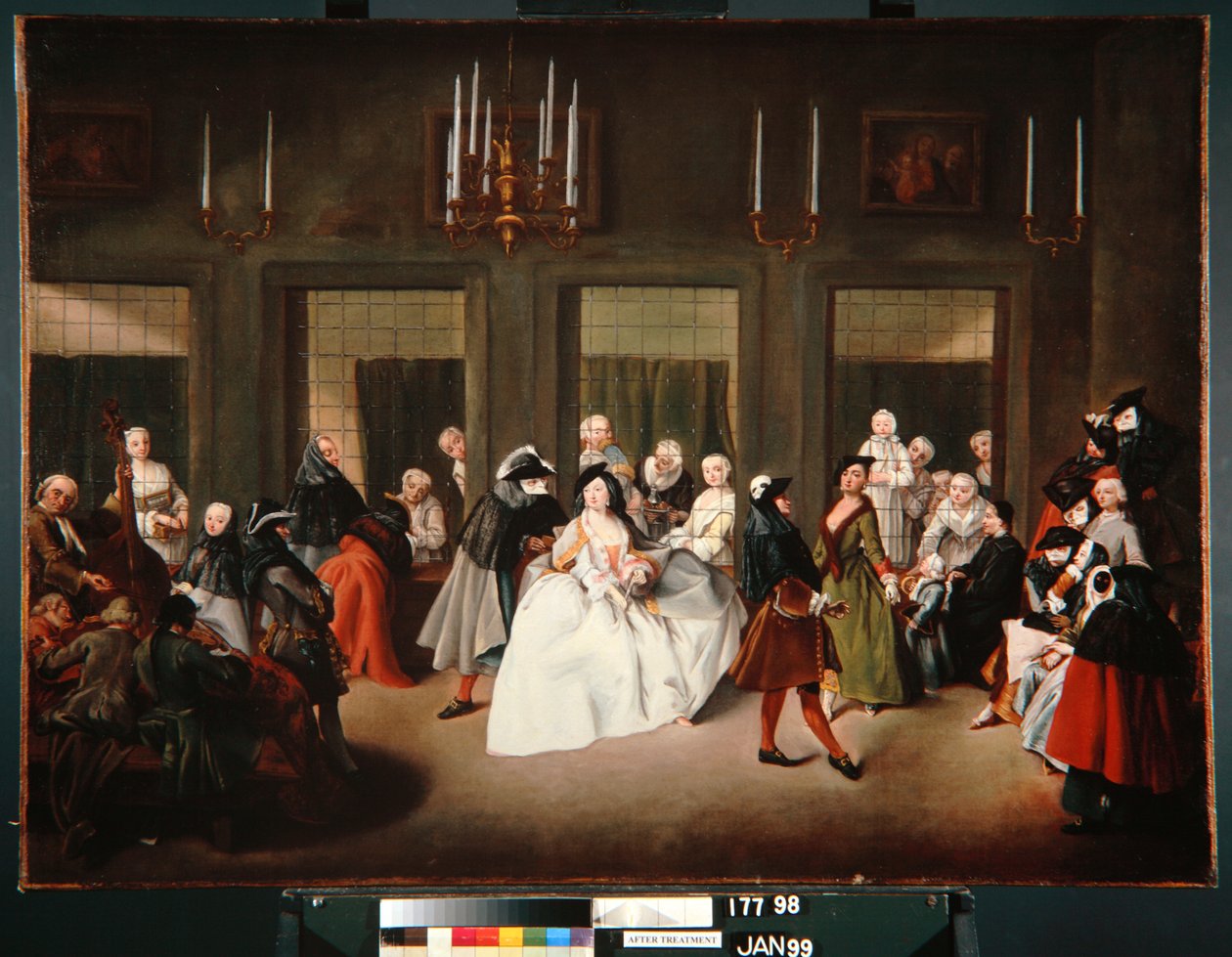 A zárdaház, 1760 körül alkotó: Giuseppe Gobbis