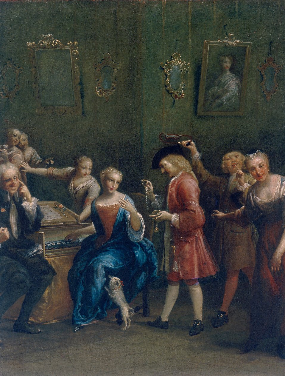 Az udvarolt énekesnő alkotó: Giuseppe Maria Crespi