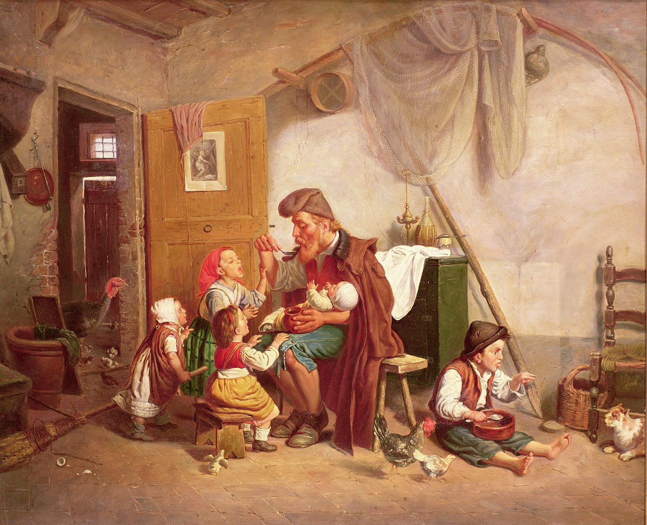 Az özvegy család, XIX alkotó: Giuseppe Mazzolini
